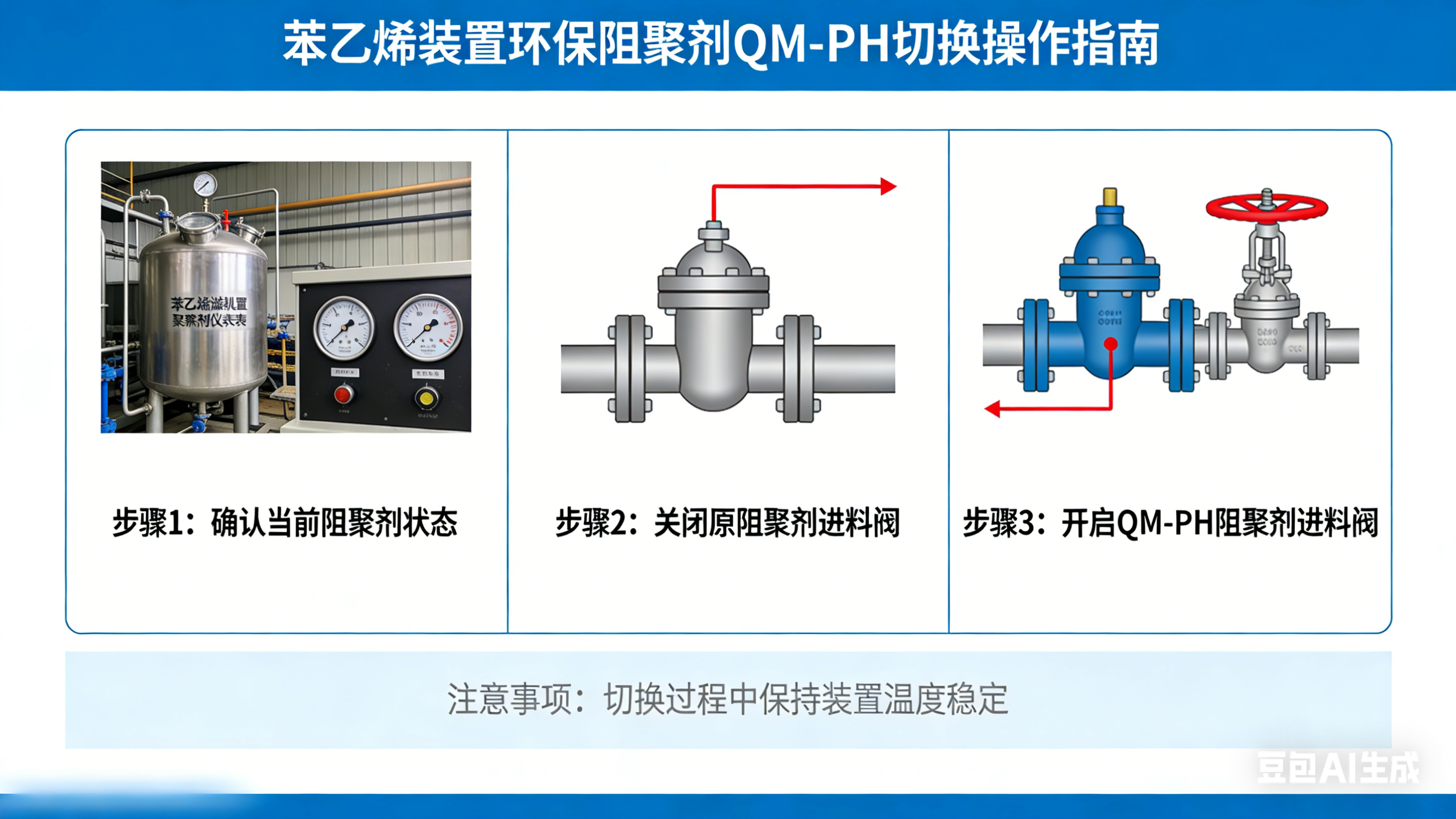 環保阻聚劑QM-PH切換操作指南